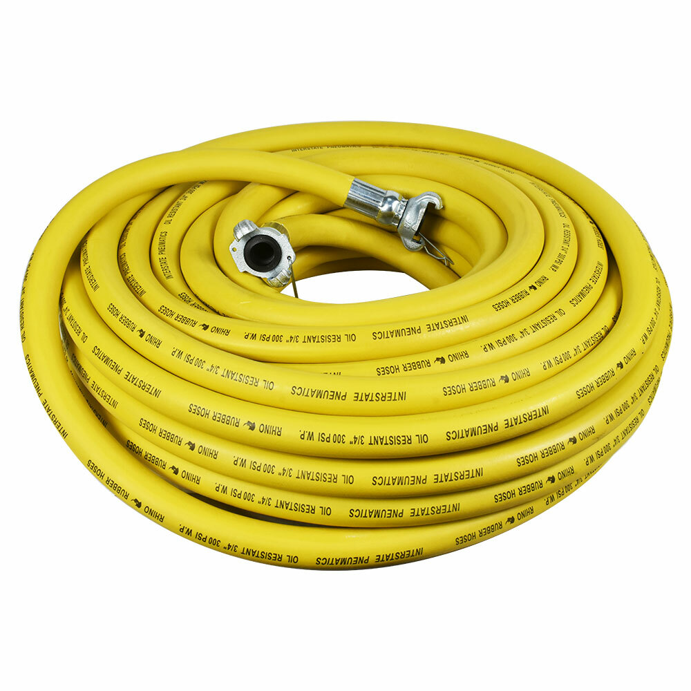 Jack Hammer Yellow Rubber Hose 3/4" x 50 feet 300 PSI - HJ59-050E