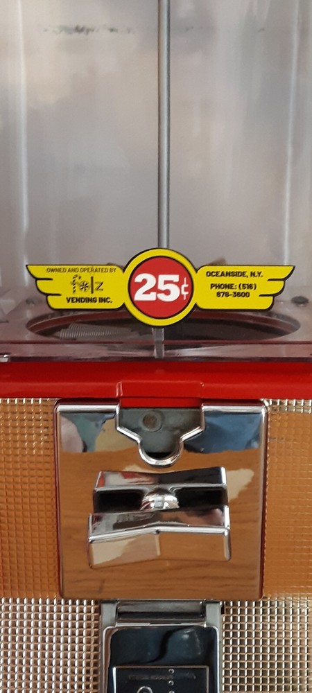 FOLZ gumball machine replacement decal