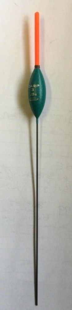 DRENNAN CARP 3 - RED or ORANGE GLOW TIP POLE FLOAT