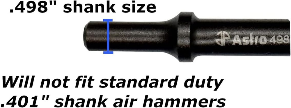 Precision 3-Piece .498 Shank Chisel & Hammer Bit Set for Drilling