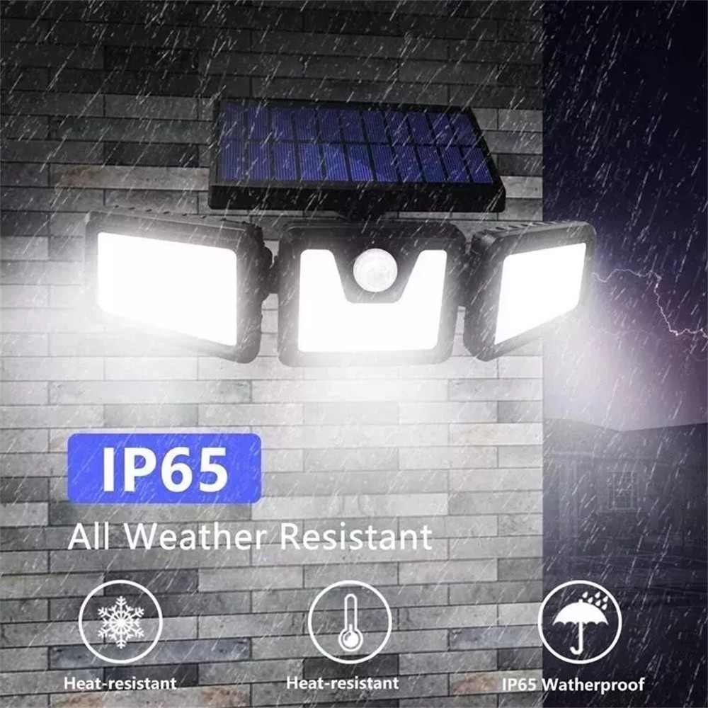 2 Pack LED Motion Sensor Solar Lights ,Outdoor IP65 Waterproof Security Lamp
