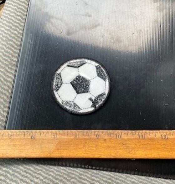 Soccer Ball Embroidered Patch (NOS)