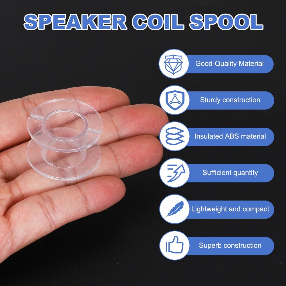 10pcs Speaker Crossover Bobbin Spools Coil, 28x14mm ABS Empty Spools