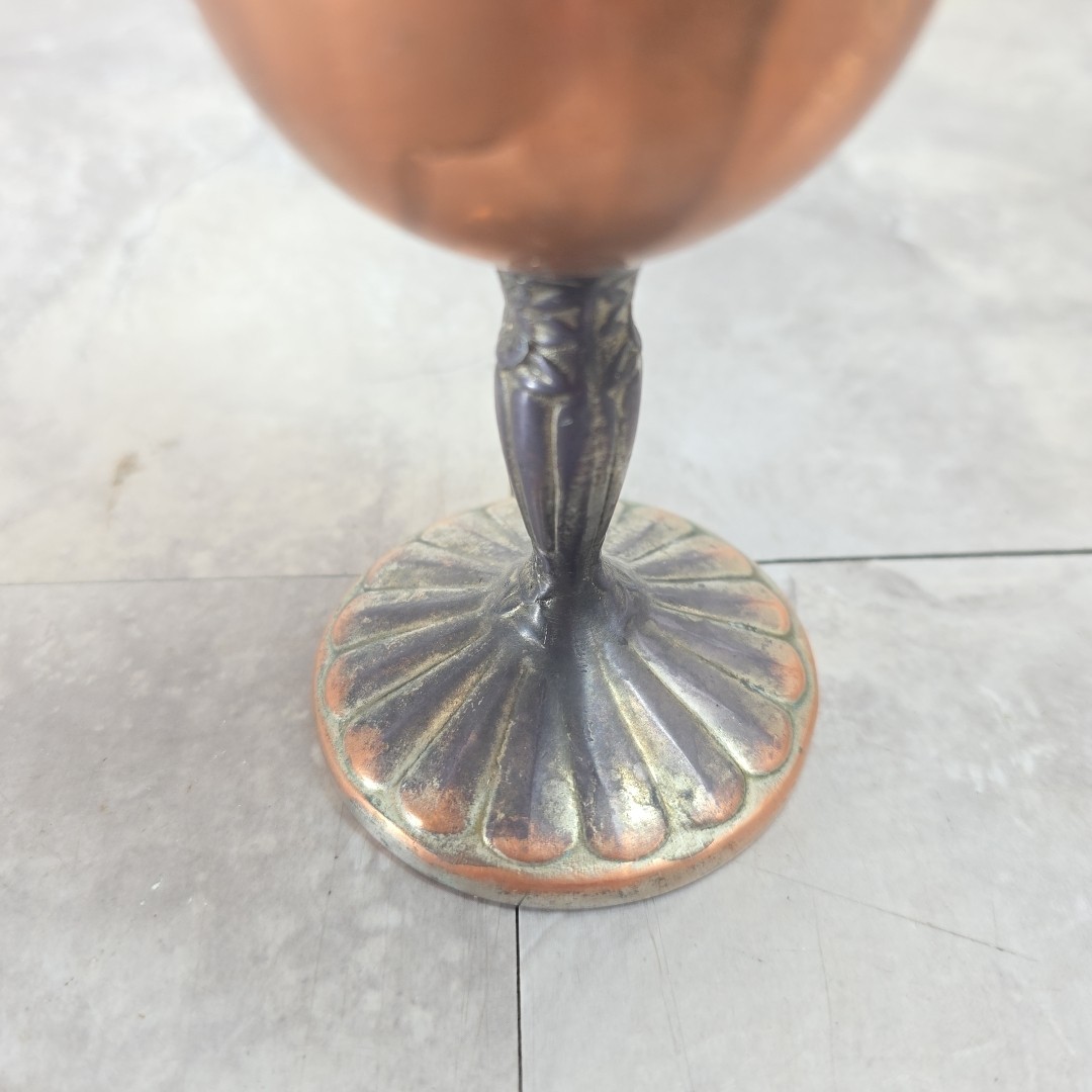 ANTIQUE International Silver Co. 98.2 SILVER GOBLET, CUP(tarnished) Handcrafted