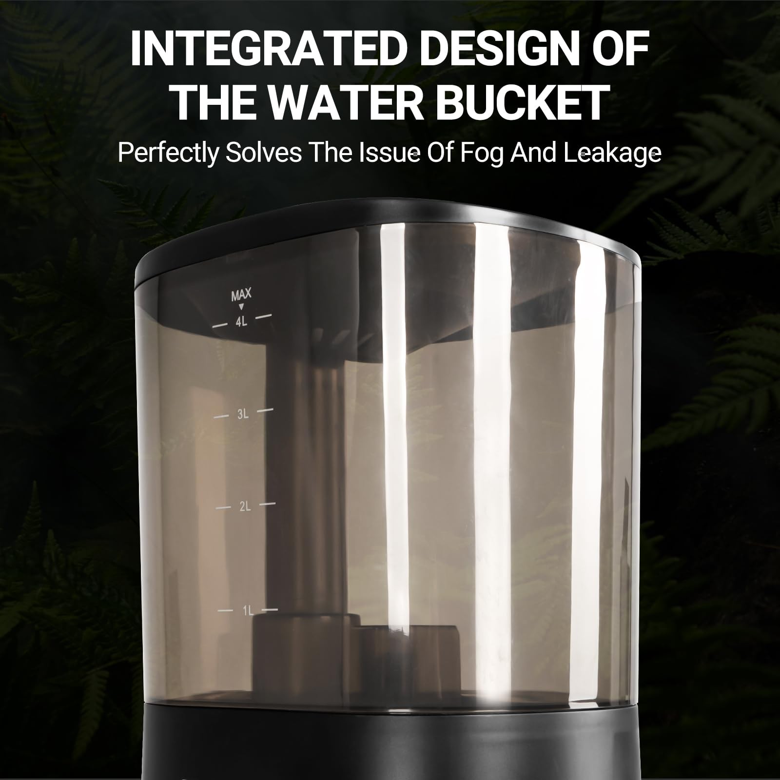 REPTI ZOO 4L Reptile Fogger Mister Humidifier w/ Integrated Tank, Digital Timer