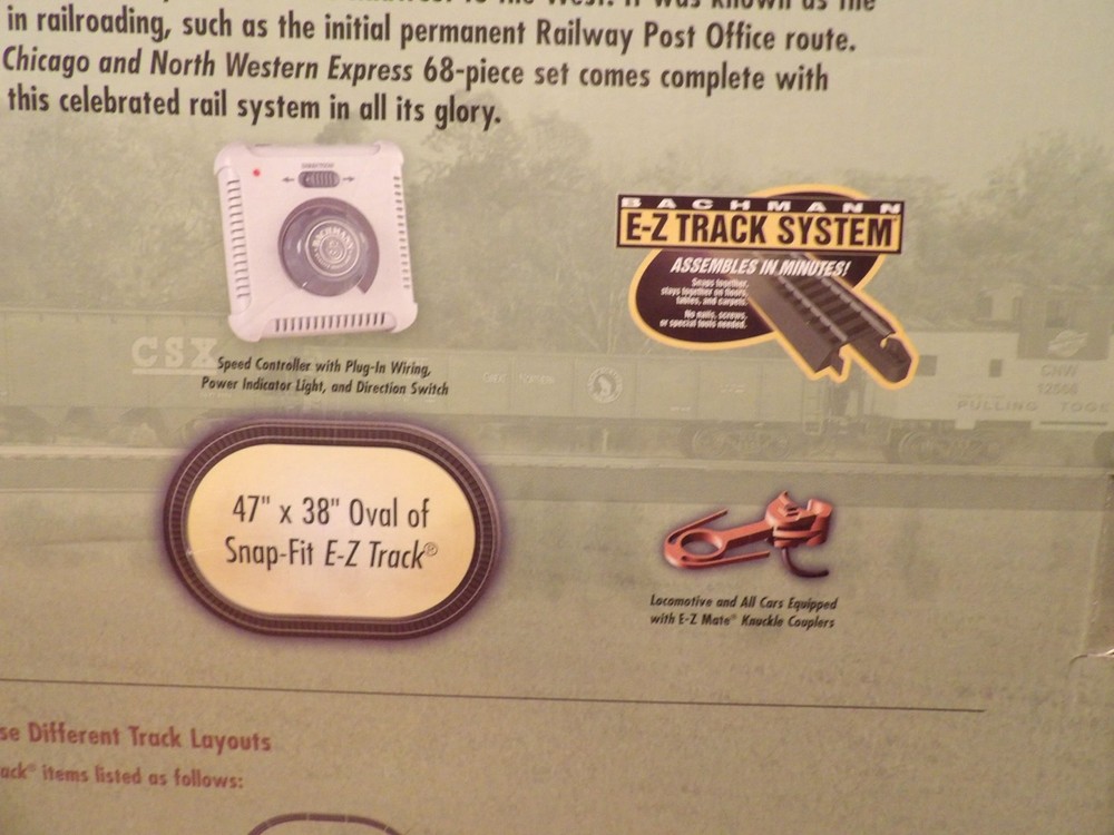 Bachmann HO scale C&NW EXPRESS Train Set New In packaging, Never Opened
