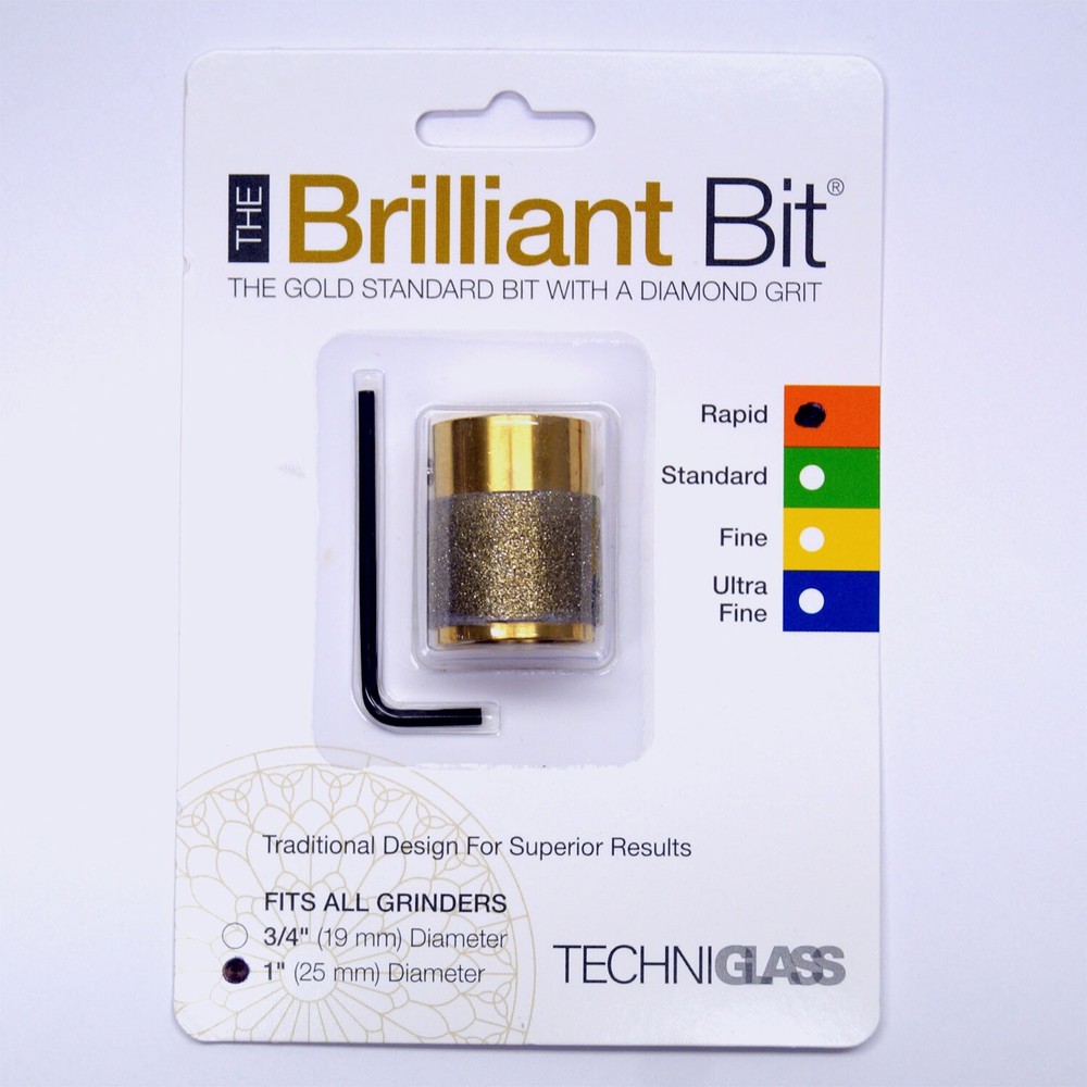 Techniglass 1" Rapid Diamond Brilliant Grinder Bit