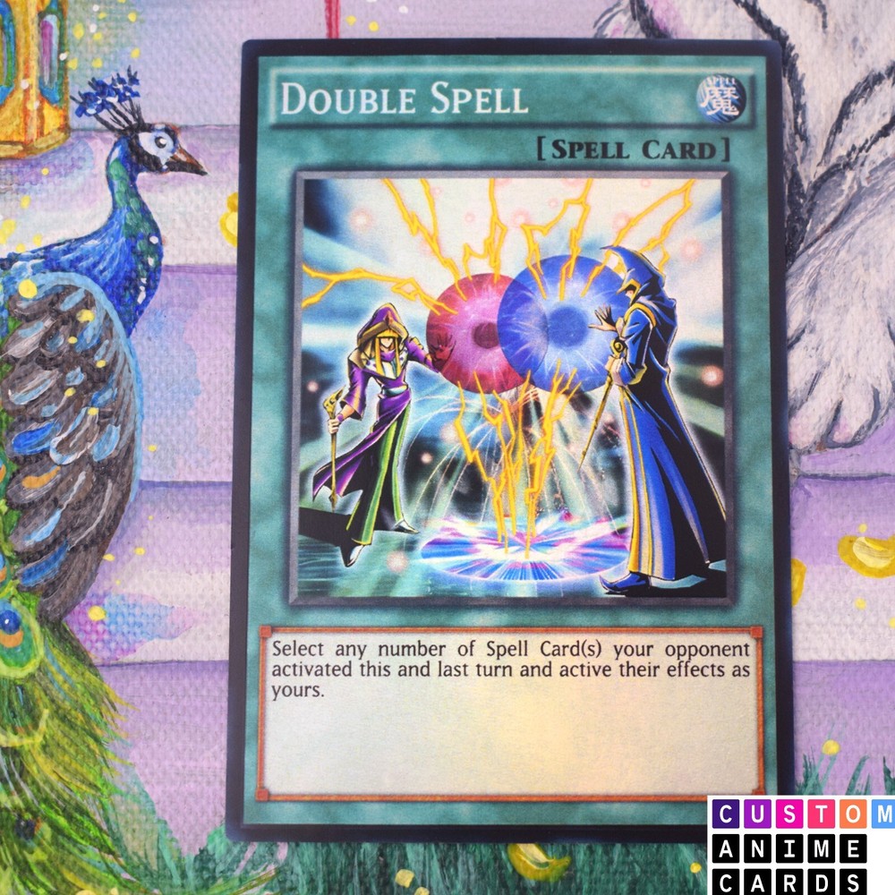 Double Spell ANIME EFFECT HOLO card