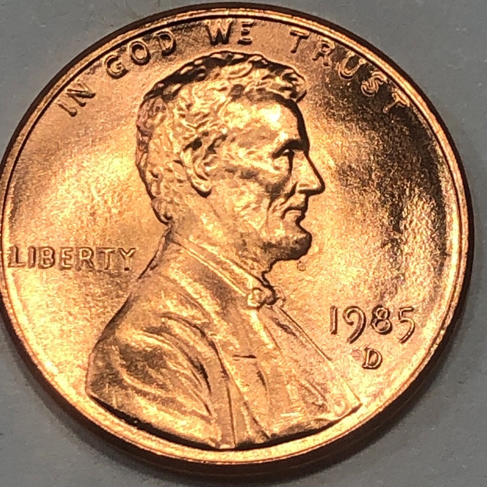 1985 P&D Uncirculated Lincoln Memorial Cent Set
