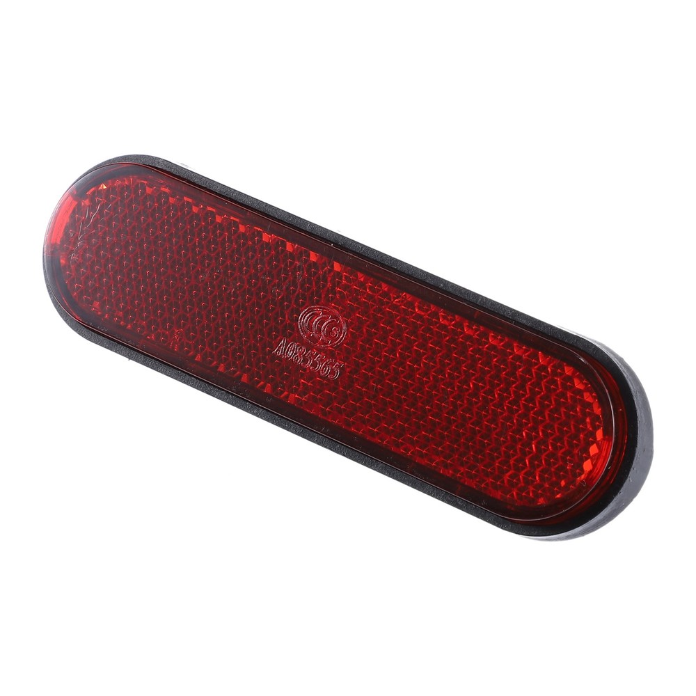 4pcs M6x1.0 Red Rectangular Screw Mount Reflective Warning Reflector with Nut