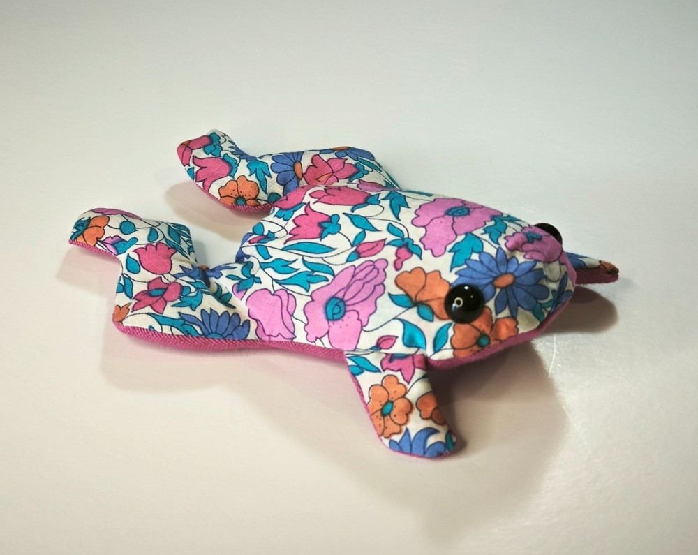 Baby Frog Sewing Pattern: Stuffed Toad Bean Bag Toy (PDF)