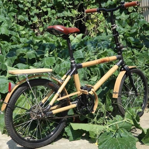 Bamboo bicycle rear rack