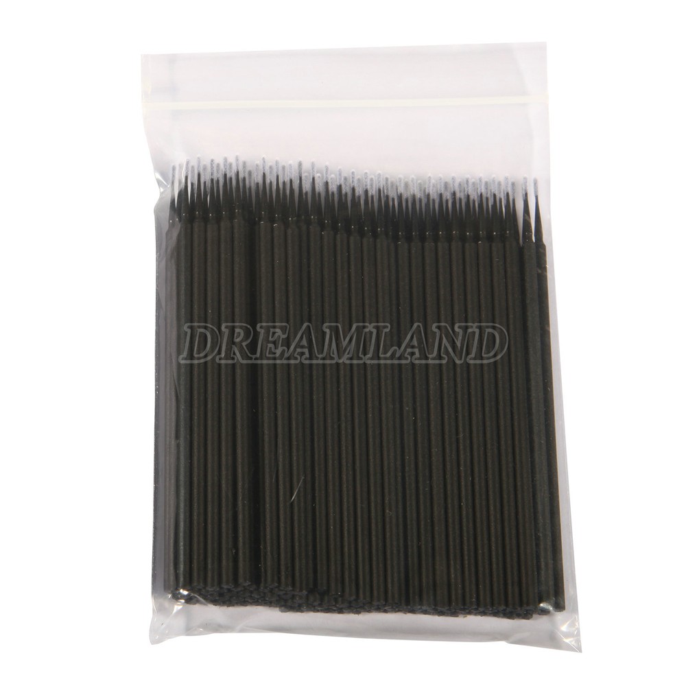 100 Pcs Dental Disposable Material Micro Brush Tooth Applicator Fine/Regular
