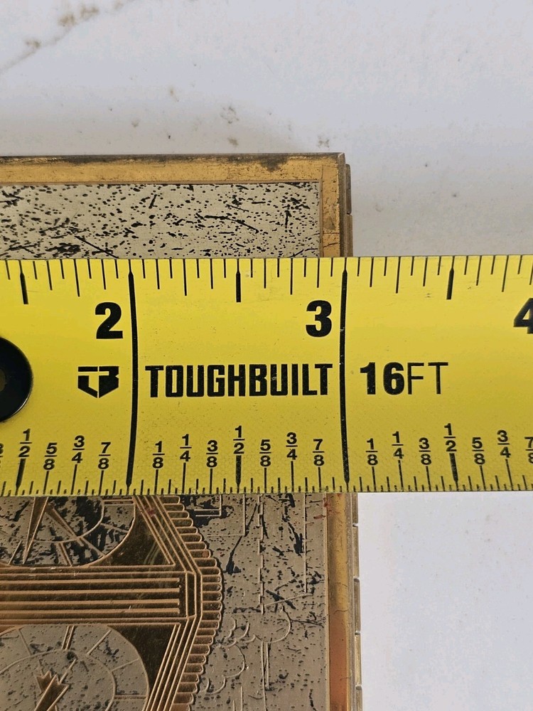 Vintage Wadsworth Solid Brass Cigarette Case Clock