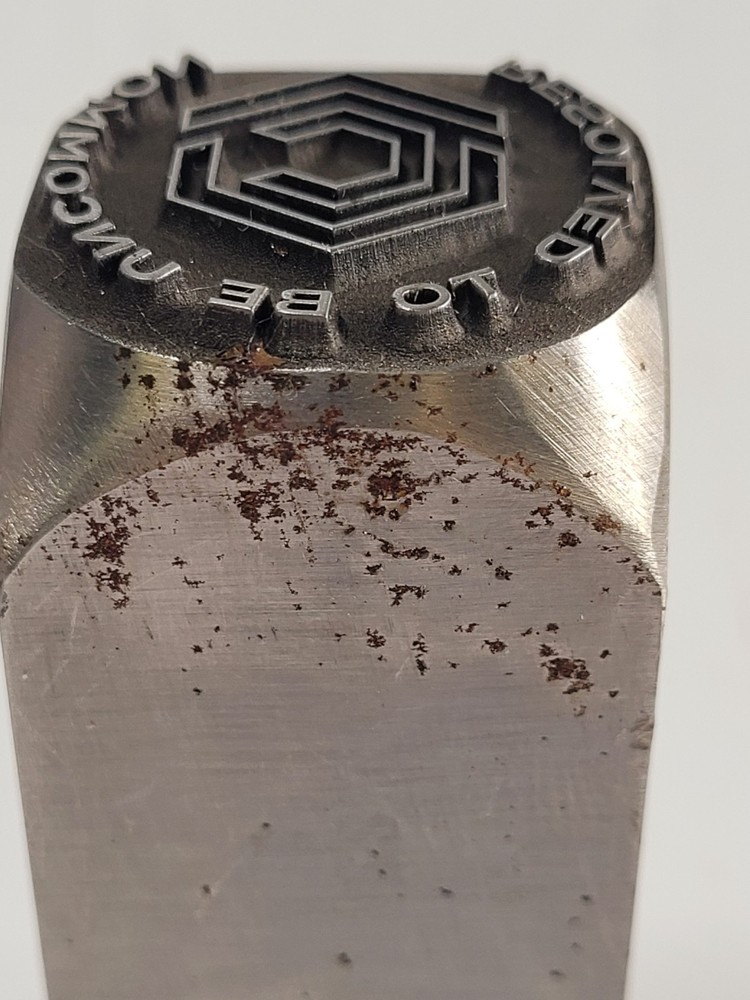 Custom Blacksmith Touchmark Stamp - Resolved To Be Uncommon