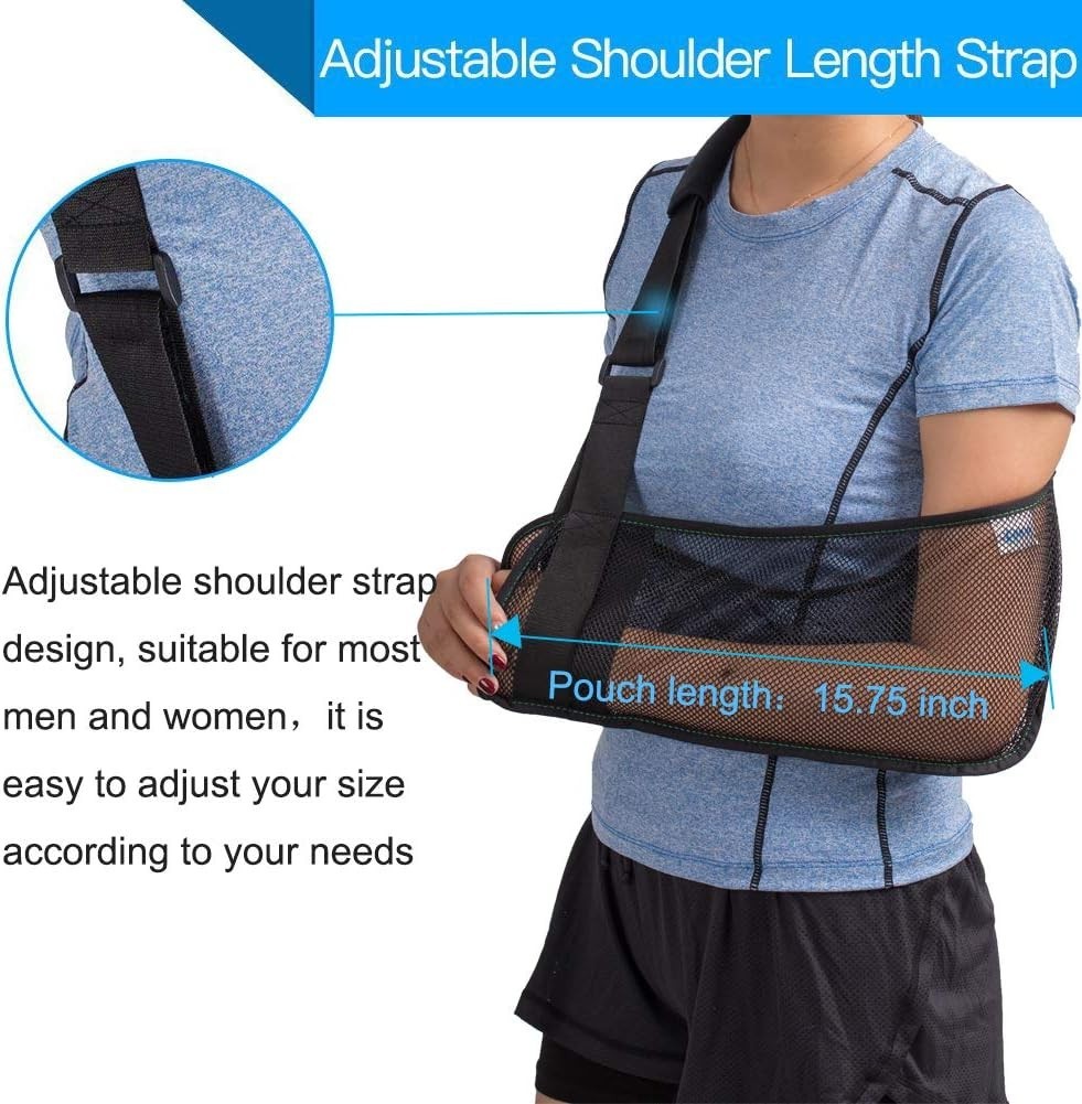 Mesh Arm Shoulder Sling - Medical Shoulder Immobilizer Shower - Adjustable Arm