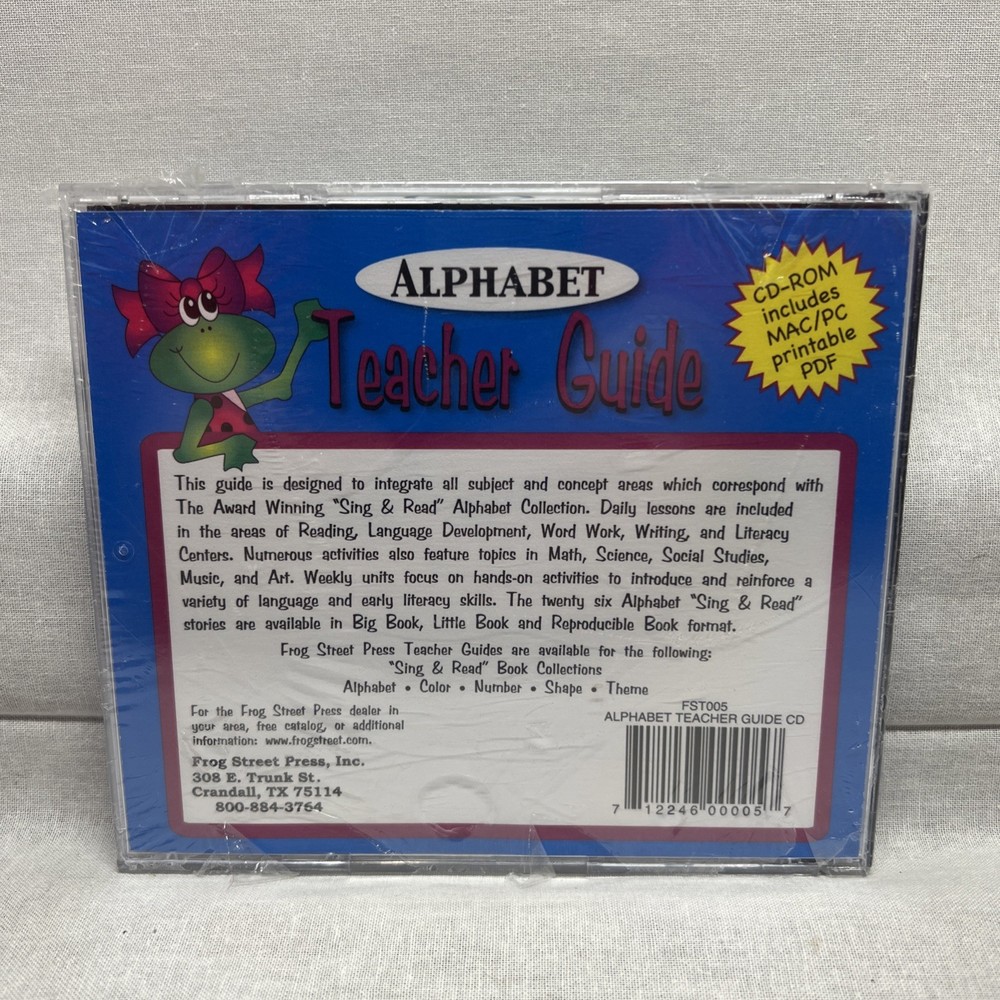 Alphabet Teacher Guide PC MAC CD early learning letters words reading language!