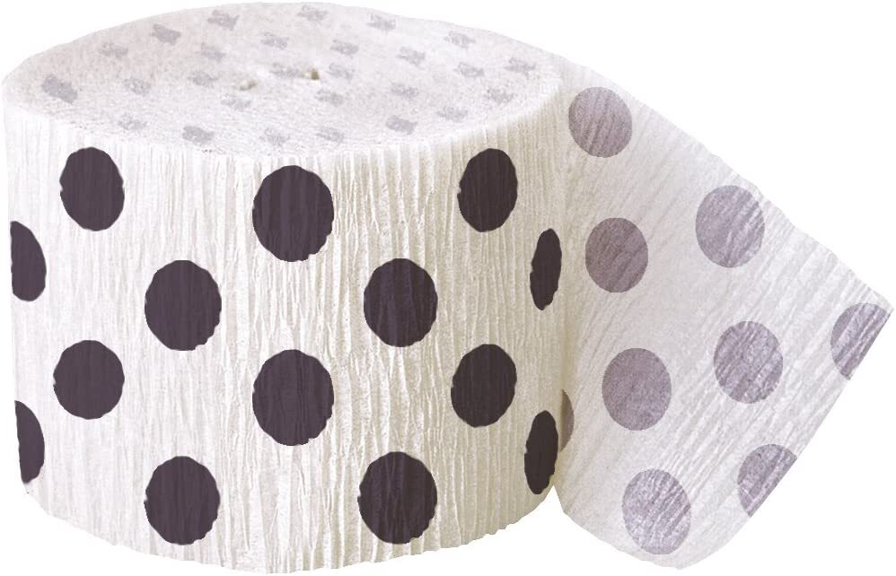 Polka Dot 30ft Crepe Streamer