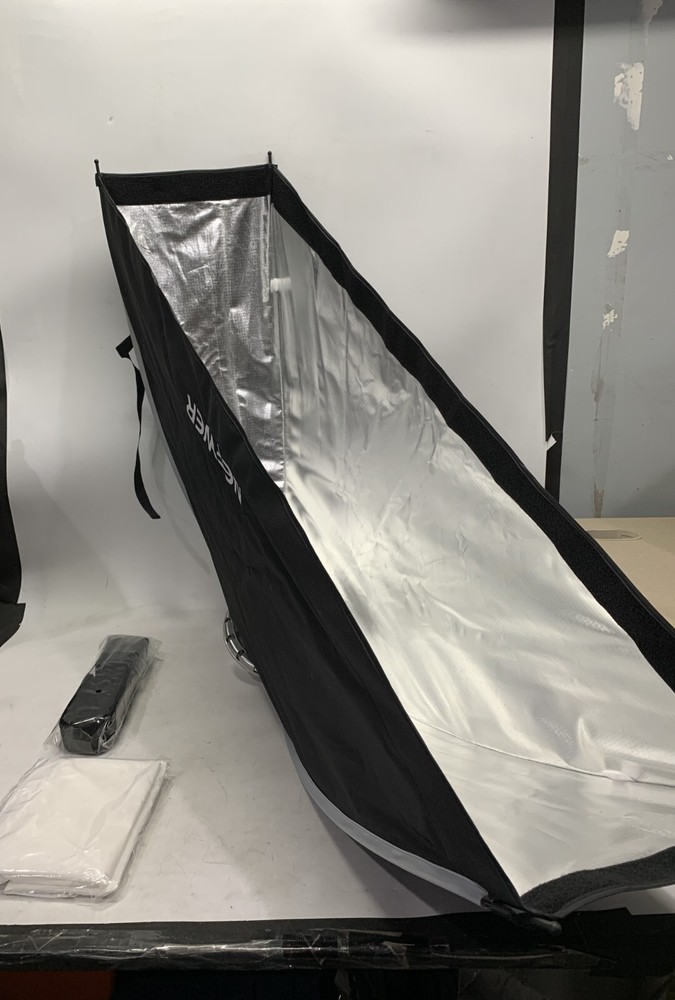 NEEWER 12"x47"/30x120cm Rectangular Folding Softbox w/Diffusers/Beam Grid/Bag