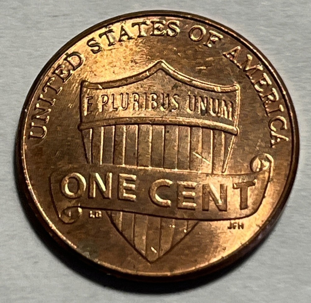 2012 Penny Error Die Crack Between 1 & 2