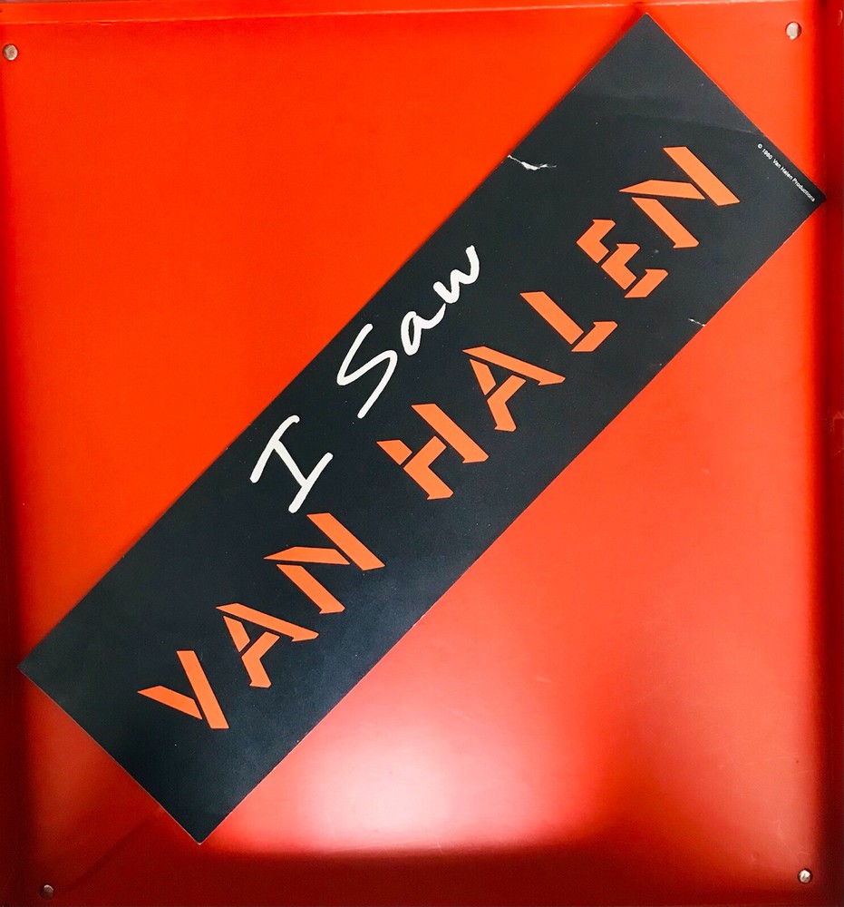 VAN HALEN ORIGINAL 1980 INVASION PROMO Women And Children First Bumper STICKER