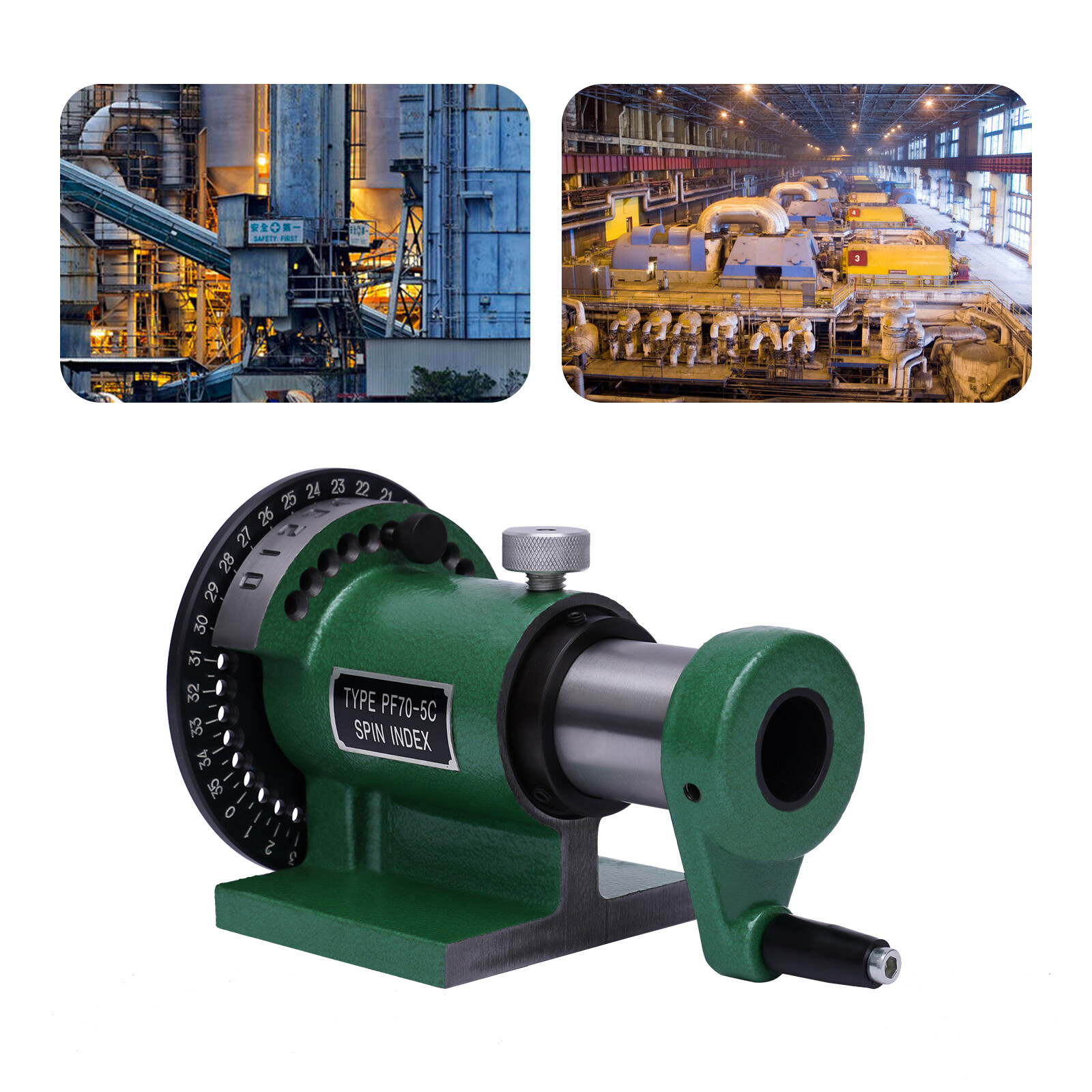 5C SPIN INDEXING FIXTURE W/ HARDINGE 5C COLLET Indexing Head Jigs Fixture Chuck