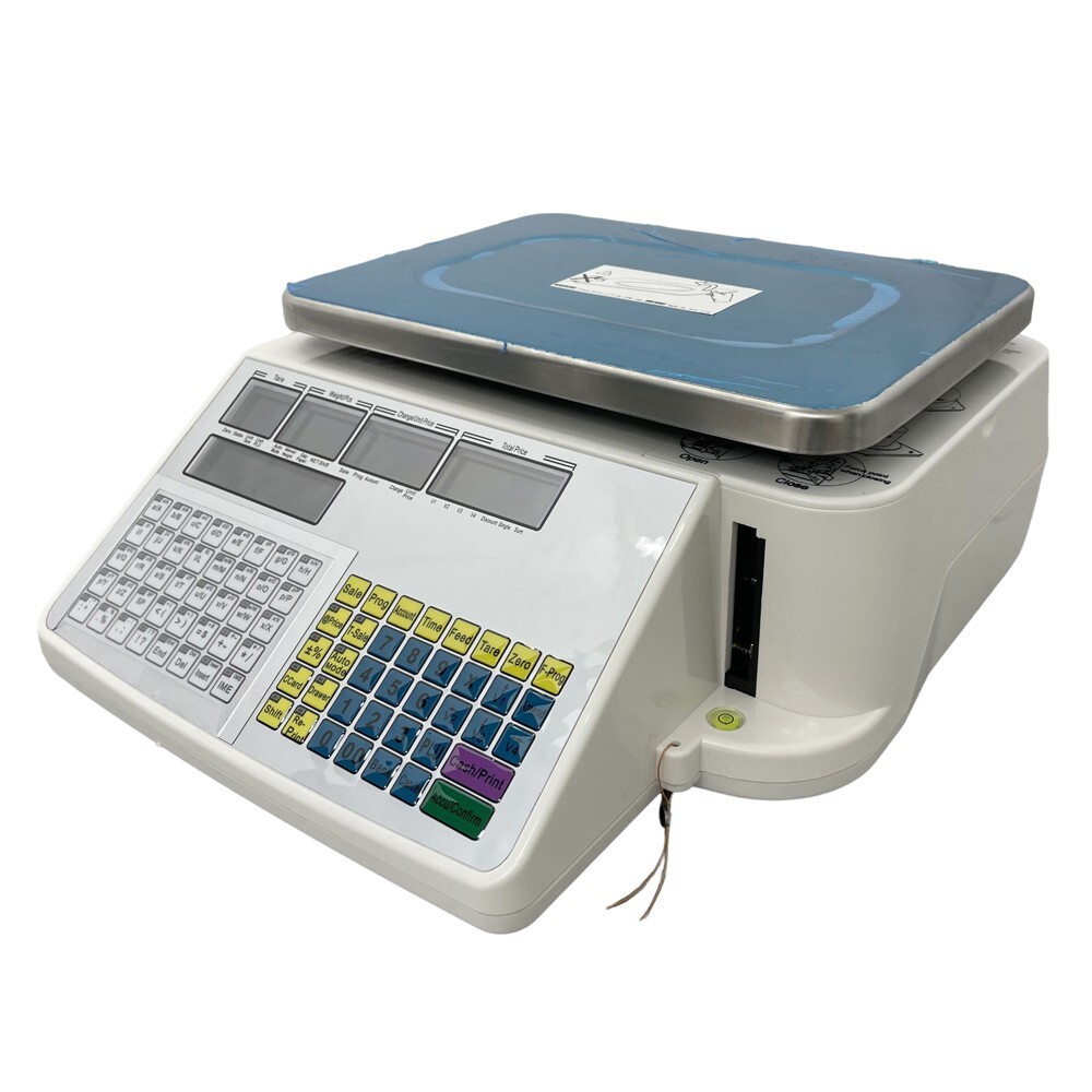 110V Print Electronic Scale Digital Price Computing Scale Thermal Printer 66 lbs