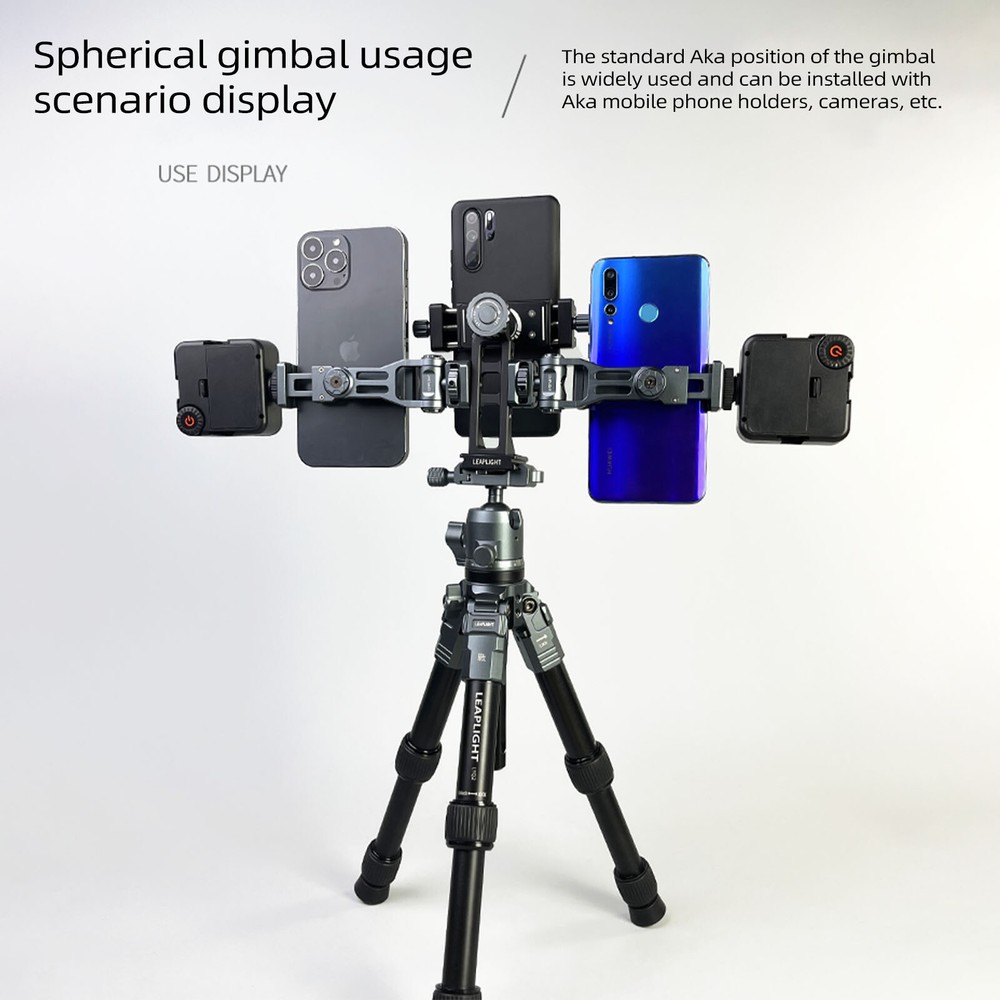360 Rotating Panoramic Portable Tripod Ball Head Mount Quick Release Heavy Duty