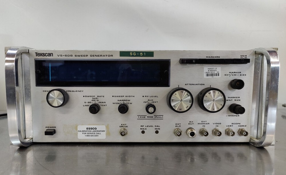 Texscan Sweep Generator Model Number # VS-60B Tested & Working