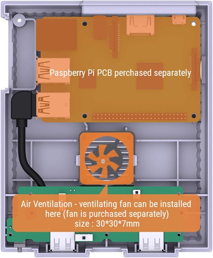 Retroflag SUPERPi Case-U Deluxe Edition + USB Controller NO Raspberry Pi