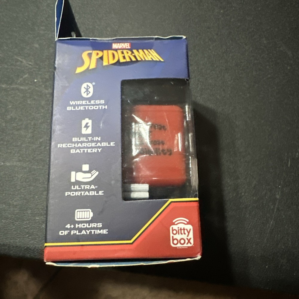 Spider-Man Web Face Square Bitty Boomers Bluetooth Mini-Speaker