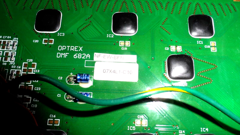 Megger PMM-1 Power Multimeter SCREEN OPTREX DMF 682A W/ CONTROL PANEL BEZEL