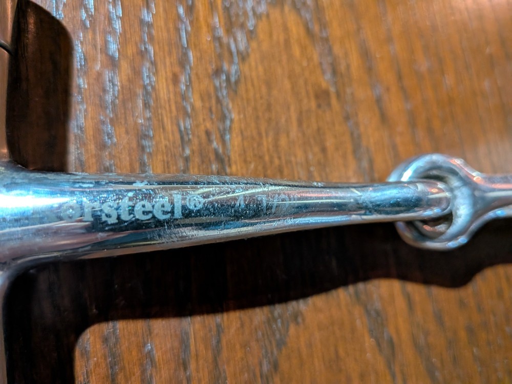 Korsteel Dee Ring Snaffle Bit - Size 4 1/2"