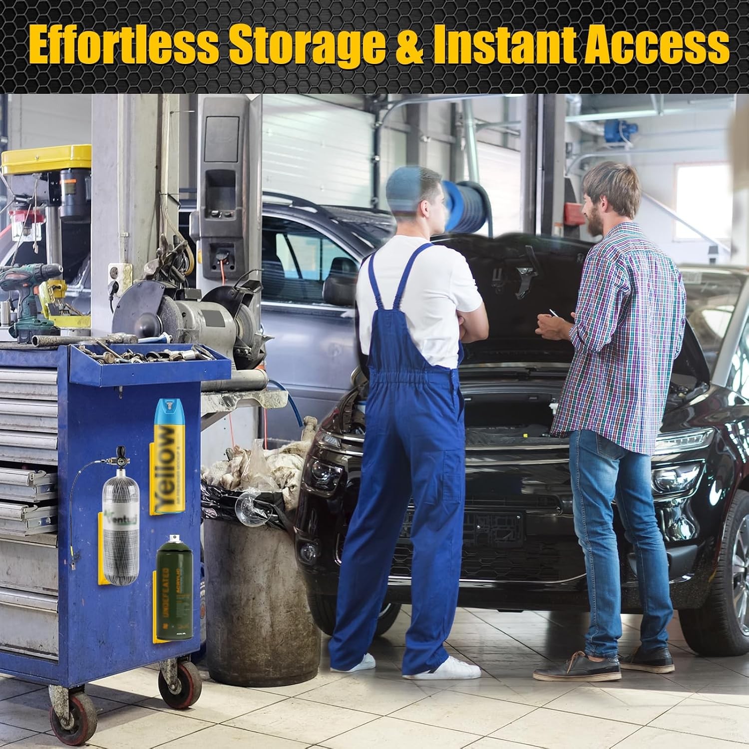 4 Pcs Magnetic Aerosol Spray Can Holder,Powerful Magnet Toolbox Bottle Holder