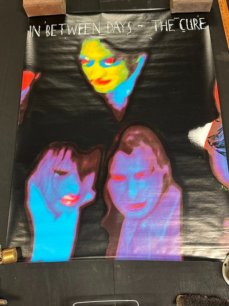 Rare Vtg Cure In Between Days Concert Music Subway Poster 40"x54" NOS G1