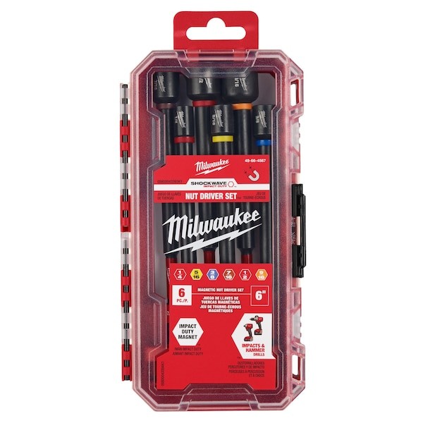 Milwaukee Tool 49-66-4567 Nutsetter Set,Steel,6" L
