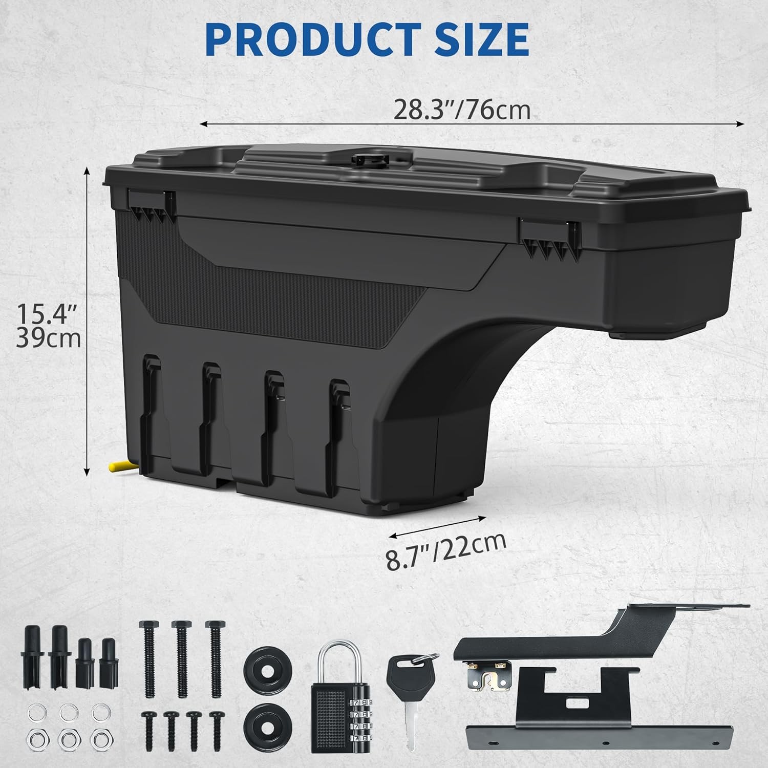 Left + Right Side For 2015-2024 Ford F150 Truck Bed Swing Storage Box Tool Box