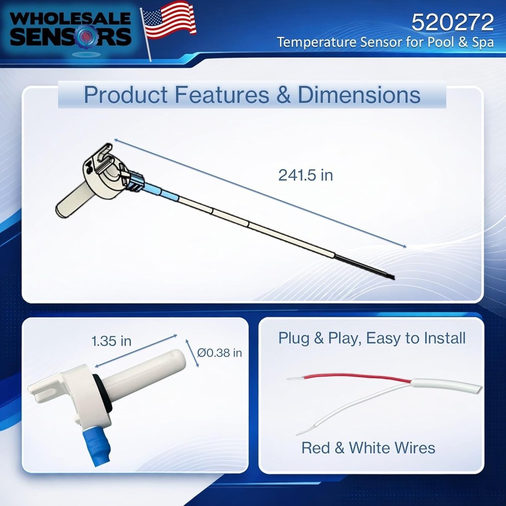 High-Quality Pentair 520272 Temperature Sensor Replacement