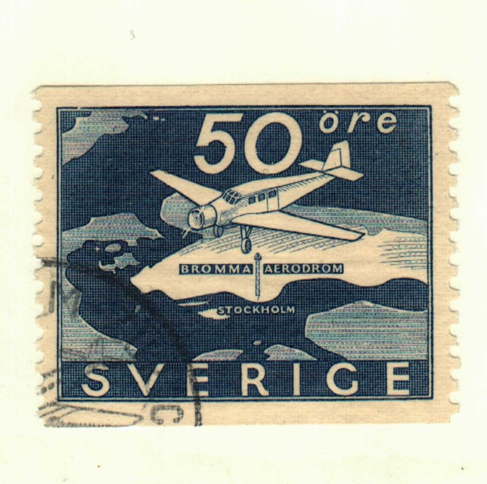 Sweden #263 used airplane