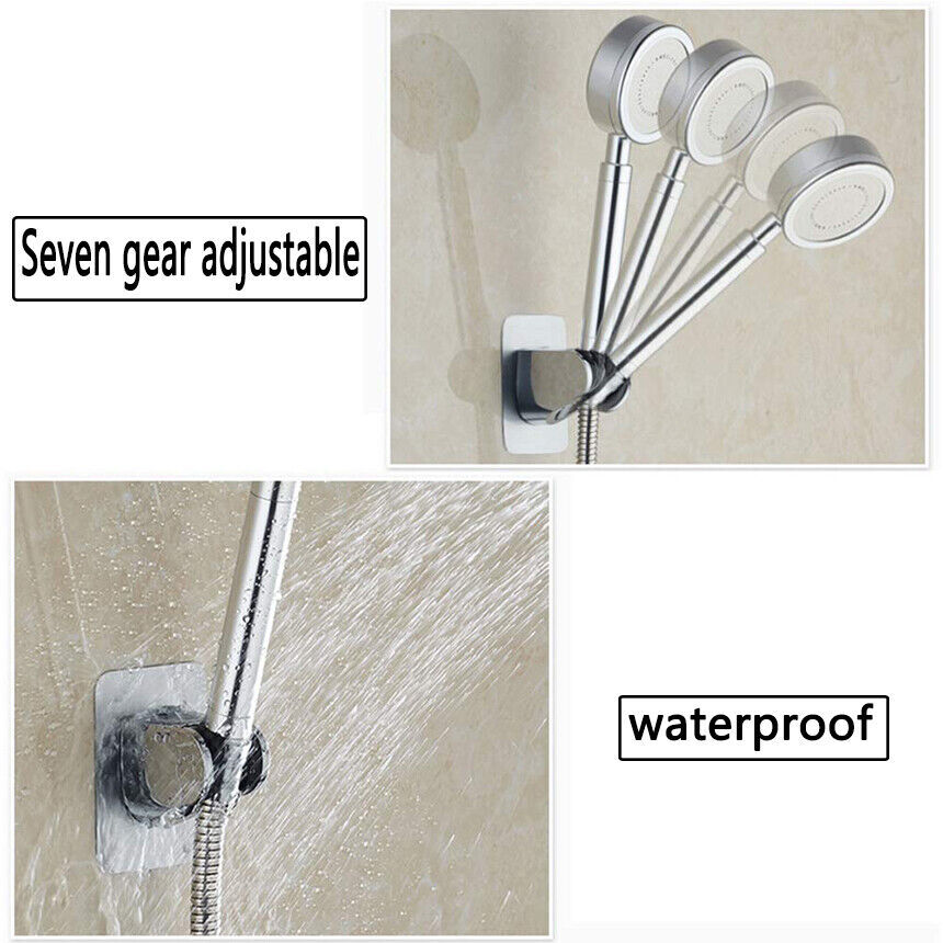 Self-adhesive Handheld Shower Head Holder Adjustable Wall Mount Shower Bracket