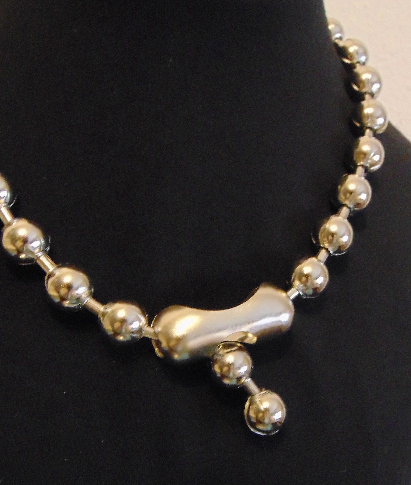 12mm #30 Steel BALL CHAIN NECKLACE or Bracelet Goth Punk 1/2" BEADS Pick Length