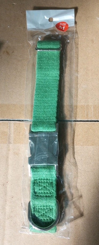 2 Dog Collars Heavy Duty Medium Adjustable Quick Release Durable Non Allergenic