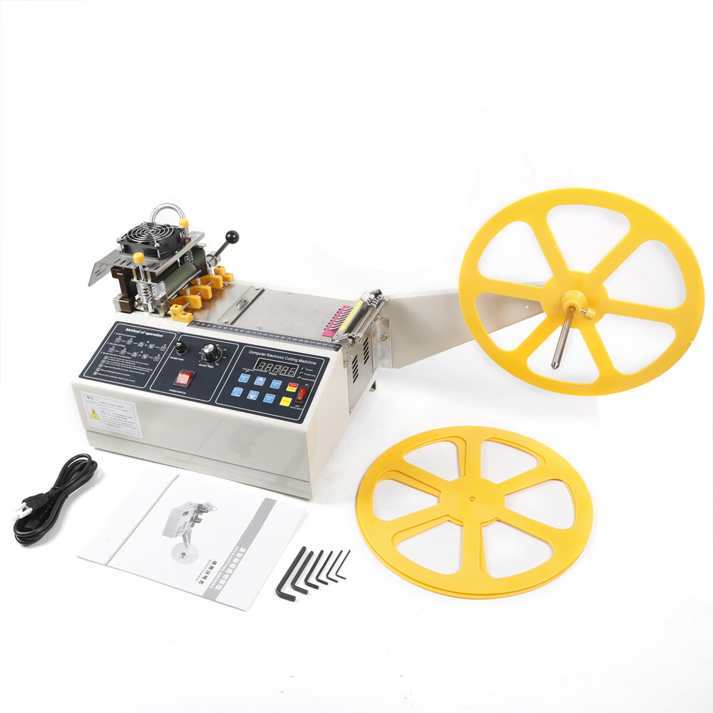 Hot & Cold Strip Cutter Automatic Webbing Tape Textile Ribbon Cutting Machine US