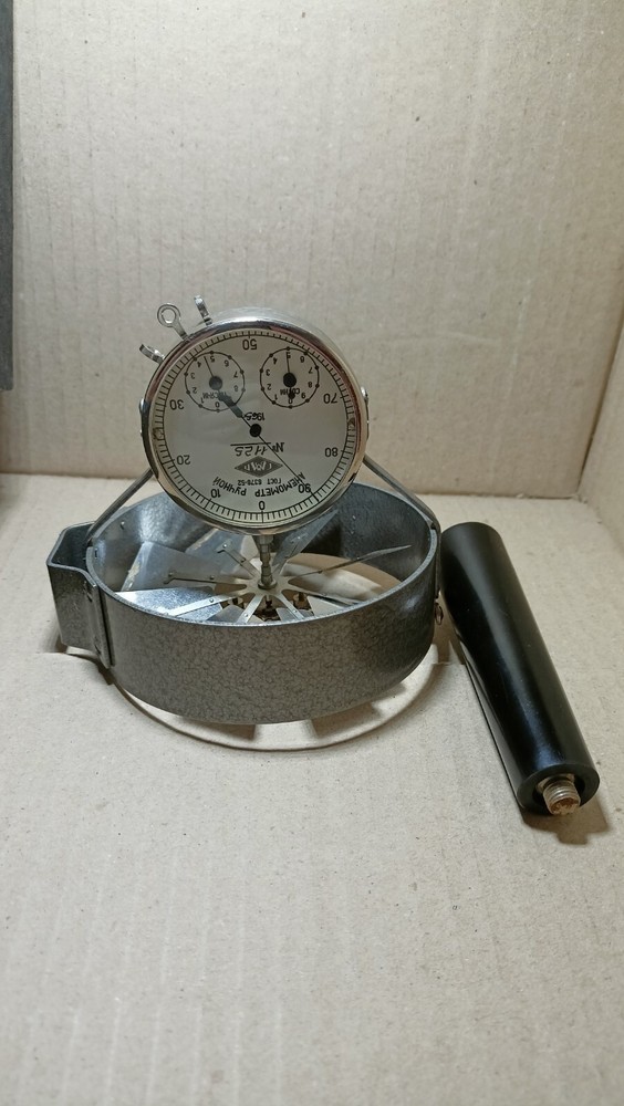 Vintage Mechanical Anemometer Soviet Wind Indicator USSR 1965s DESCRIPTION!