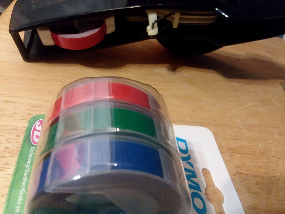 Label-Mate Label Maker 3/8" Embossing Tape Universal Duramatic