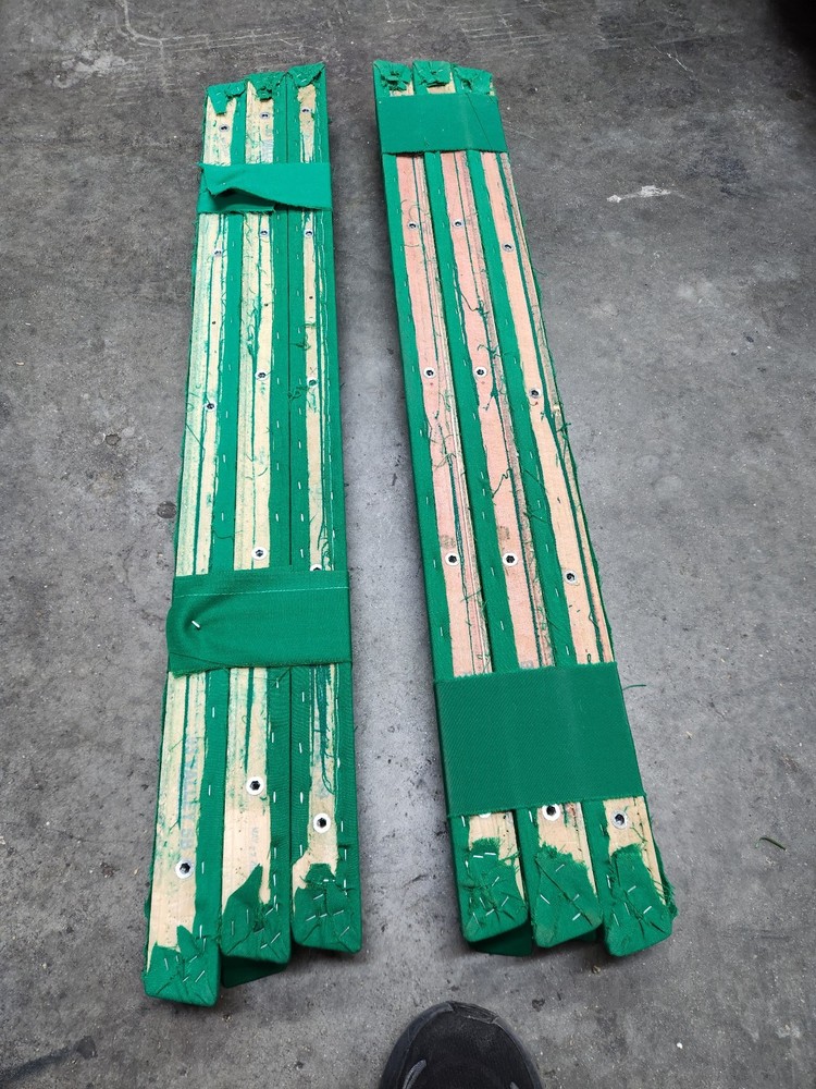 Original Valley 5-bolt pool table rails 7ft