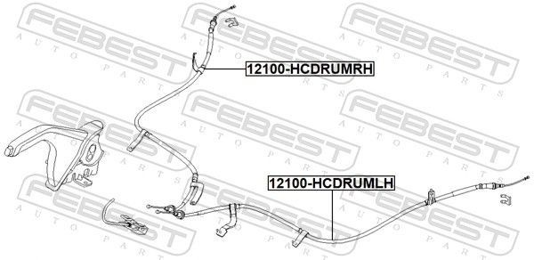 Cable Pull, parking brake
