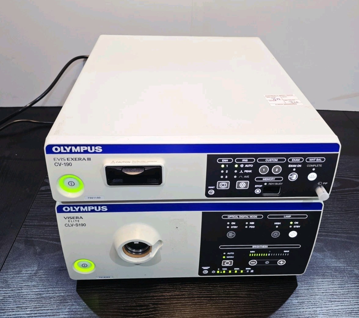Olympus EVIS EXERA III CV-190 Video Processor & Visera Elite CLV-S190 Light