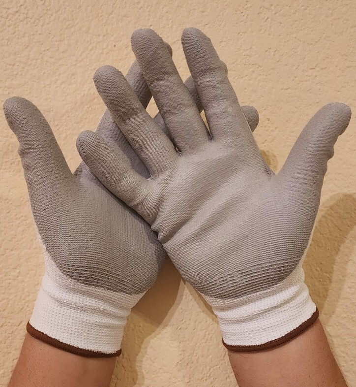 Work Gloves GO4ZERO Writing W/ Cut Resistant Work Gloves Large