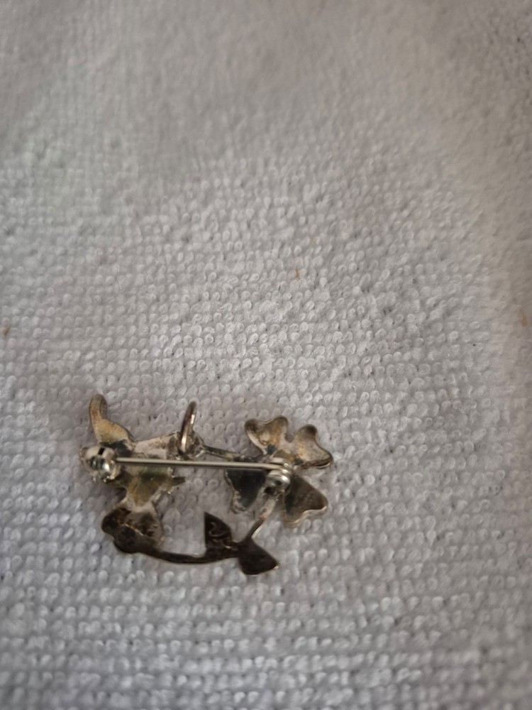 Zuni Hummingbird Pin and signed